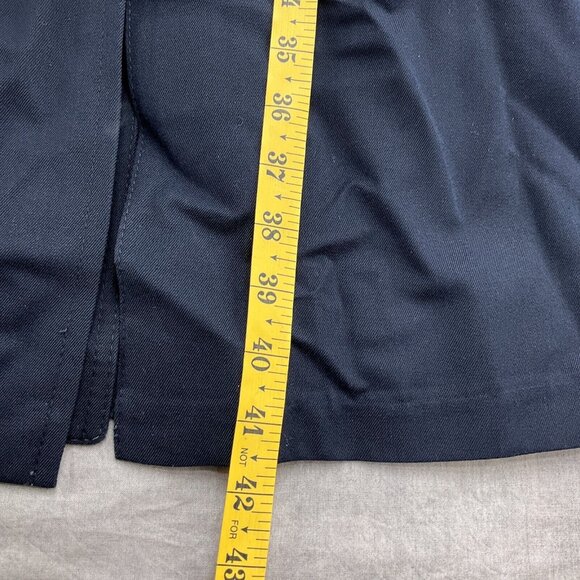 London Fog Maincoats Men 44S Blue Wool Blend‎ Acrylic Fur Classic Coat USA VTG - Picture 10 of 12